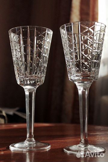 Фужеры хрустальные СССР винтаж