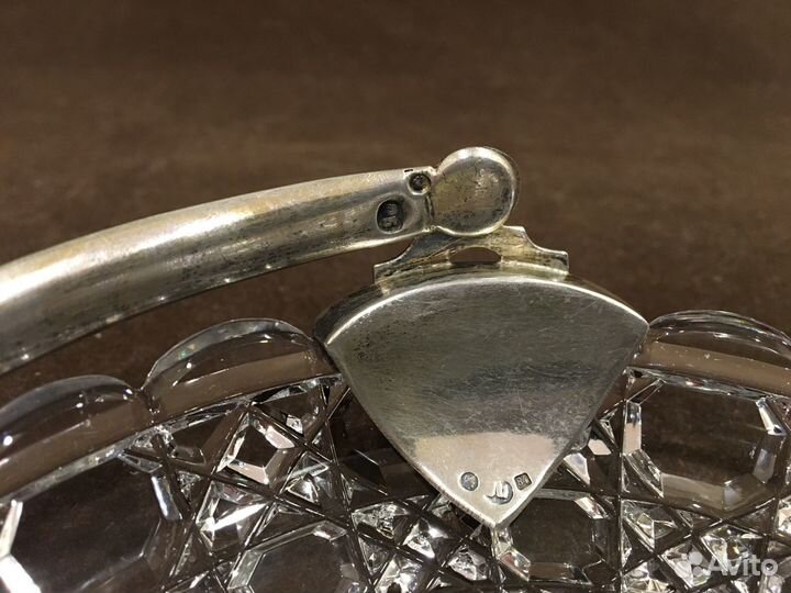 Конфетница, хрусталь, серебро 84 Царизм