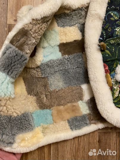 Жилетка из овчины для девочки