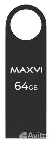USB флеш-накопитель Maxvi 64GB монолит dark grey