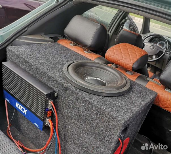 Сабвуфер Alphard FX30D2 усилитель kicx AP1000D