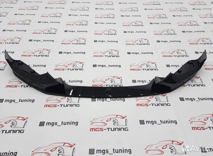 Губа на BMW 1Series F20 стиль M-Performance Black