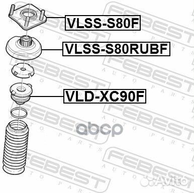 Опора переднего амортизатора vlss-S80F Febest