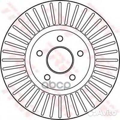 Диск тормозной передн ford: mondeo IV 07, mond