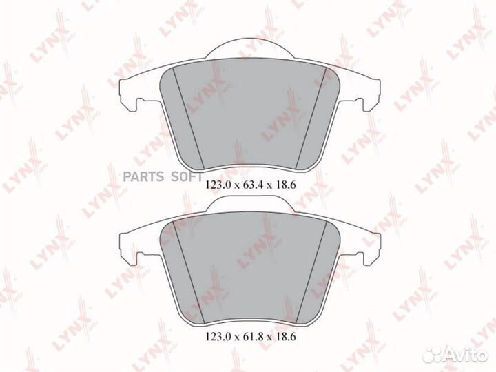 Lynxauto BD-7815 Колодки тормозные задние