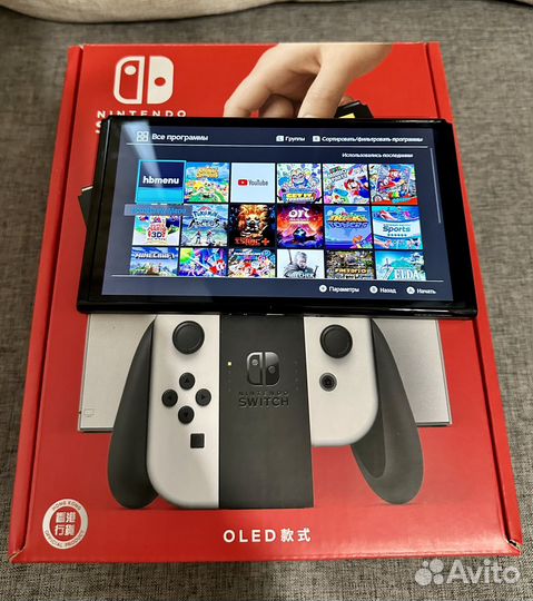 Новая Nintendo Switch oled прошитая + все игры