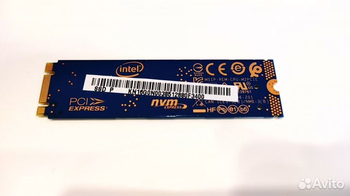 Накопитель intel optane m10 16gb