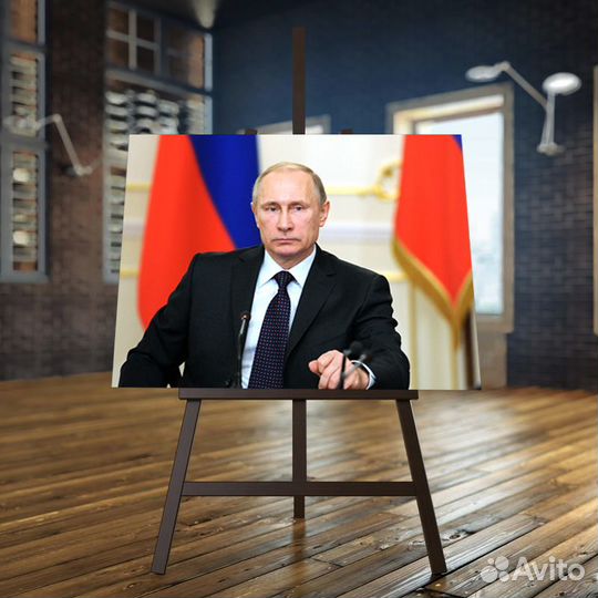 Портрет Путина В.В., на холсте 60х80