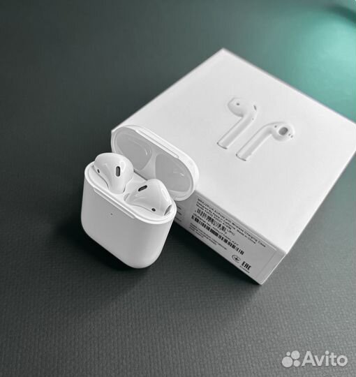 Наушники AirPods 2 (чехол в подарок)