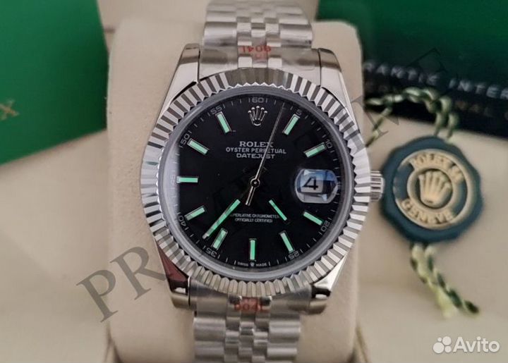 Часы мужские механические Rolex DateJust Black