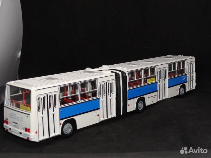 Икарус 280.33 белый с синей полосой, Demprice