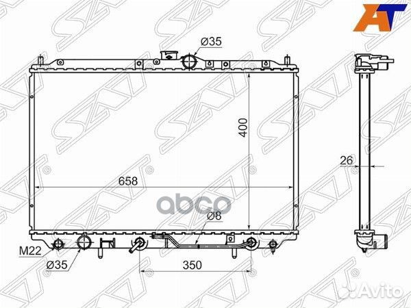 Радиатор Mitsubishi Carisma 95-05 / Space Star