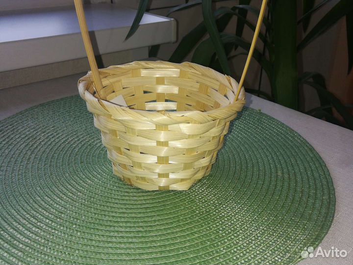 Корзина плетёная для декора
