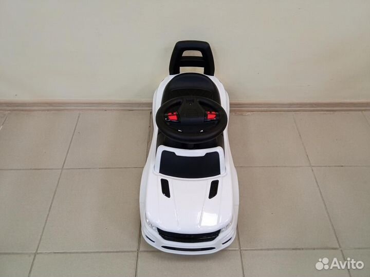 Каталка автомобиль SuperCar №6 белая / Новая