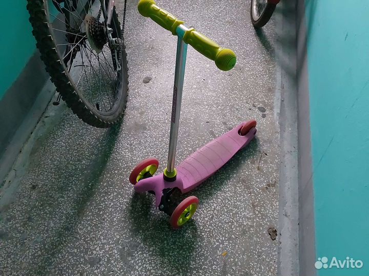 Самокат детский трехколесный бу