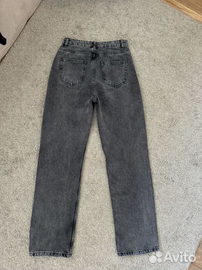 Джинсы прямые серые 40р