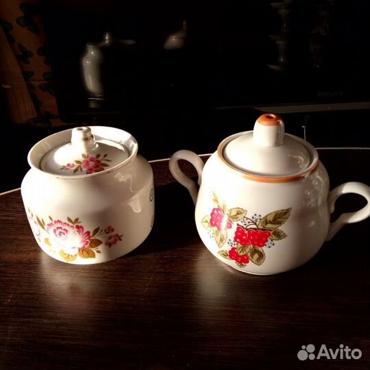 Заварочные чайники, сахарницы СССР. Чайный гриб