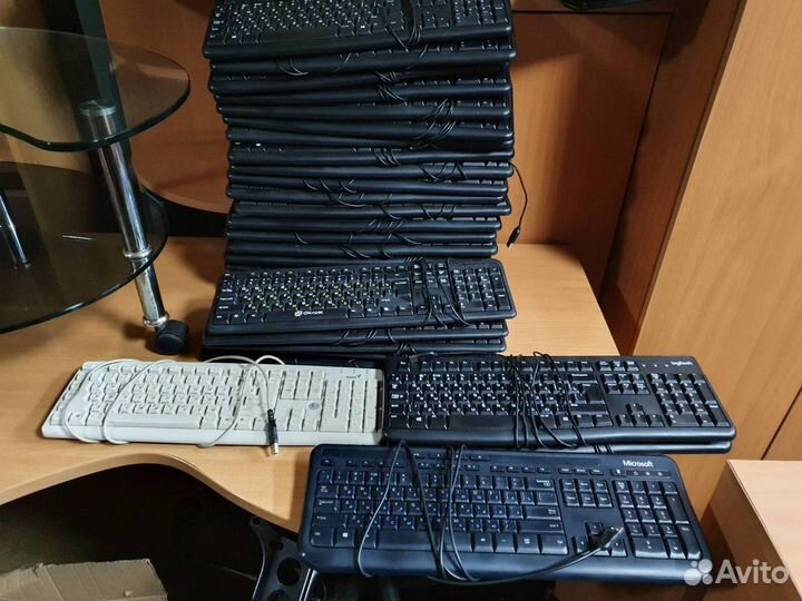 Клавиатуры мыши кабеля бу