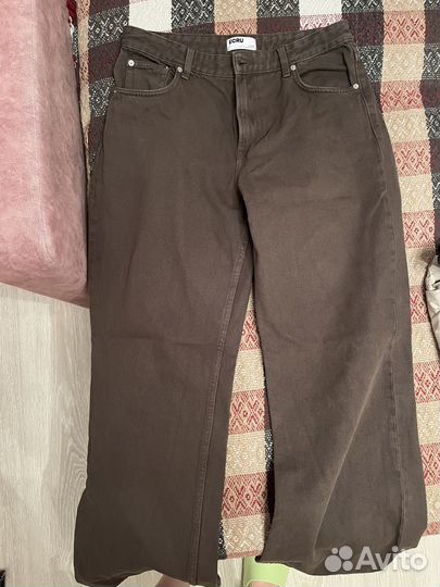 Штаны джинсовые коричневые