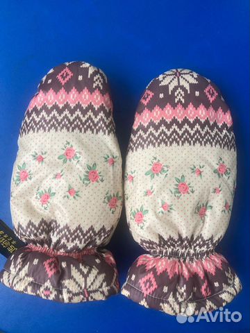 Варежки детские болоневые для девочки