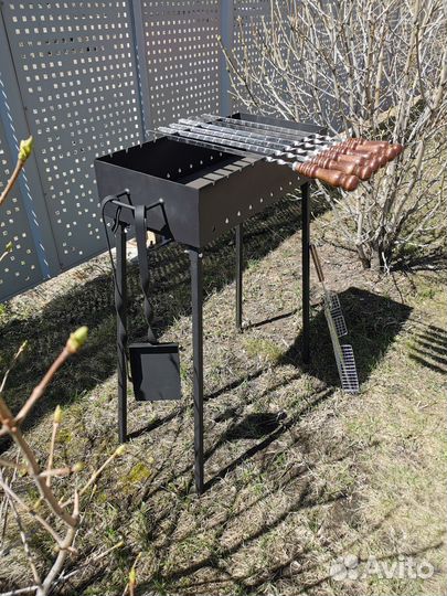 Мангал разборный 3 мм толстые стенки высокие ножки