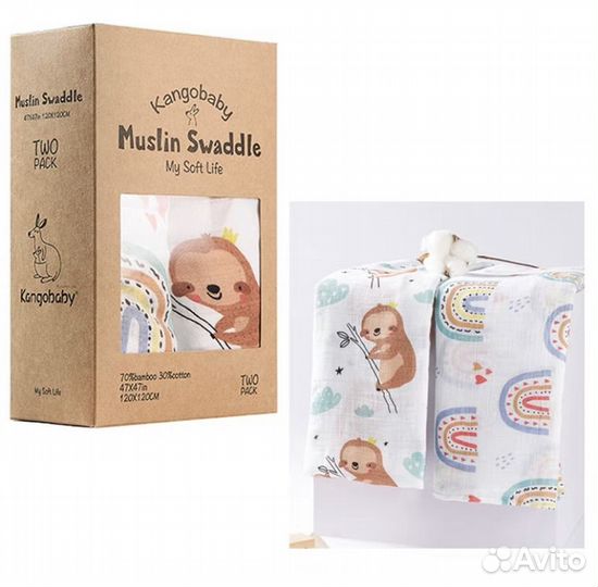 Муслиновые пеленки новые