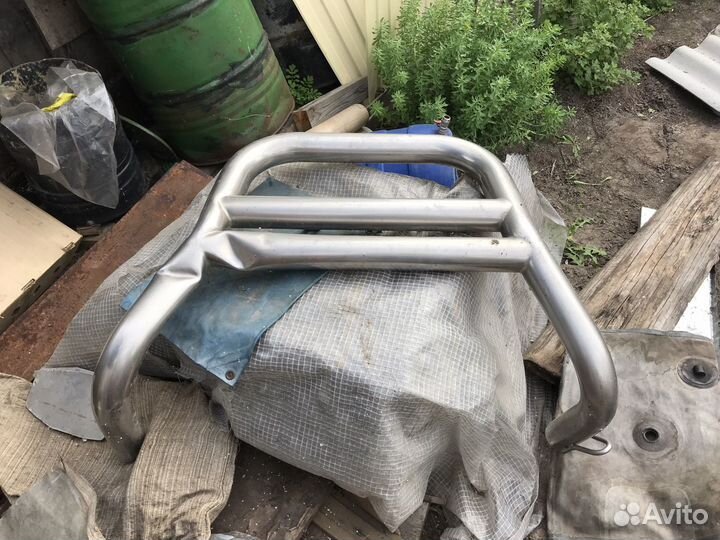 Хромированный кенгурятник Toyota Land Cruiser 100