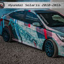 Накладки на пороги zeus для Hyundai Solaris