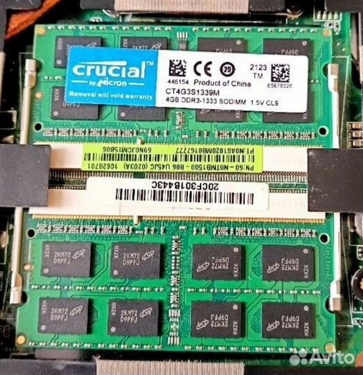 Оперативная память для ноутбука DDR3 на 4 гб новая