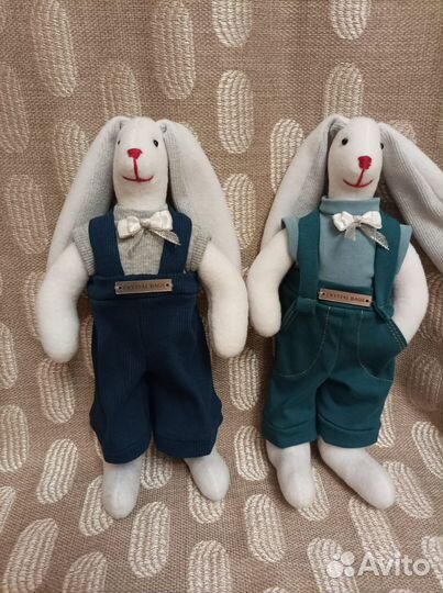 Мягкая игрушка заяц ручной работы