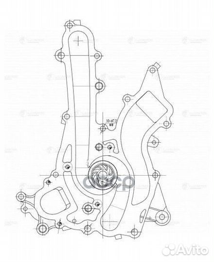 Насос водяной для а/м Mercedes-Benz E (W212) (0