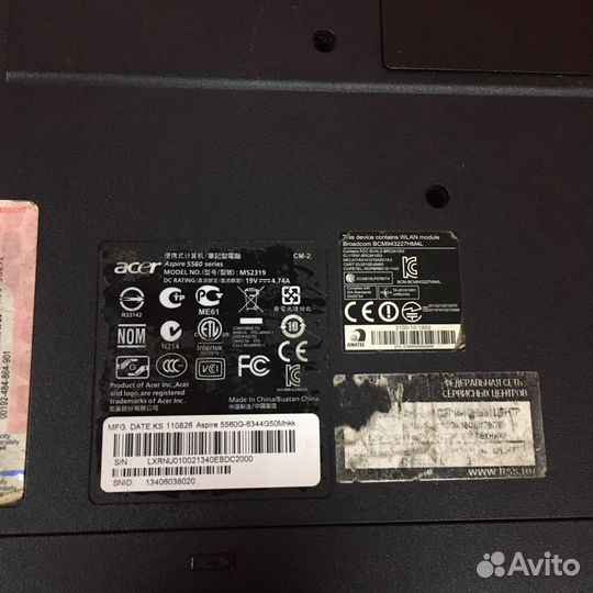 Ноутбук Acer Aspire 5560 (42667)