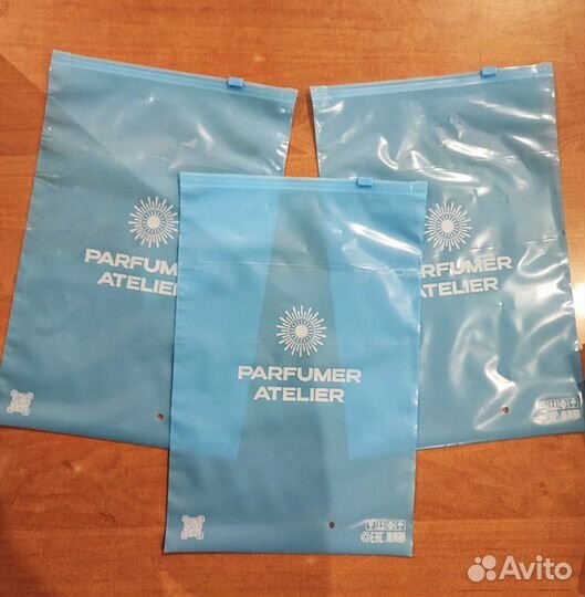 Голубые пакеты зип-лок с бегунком пвд