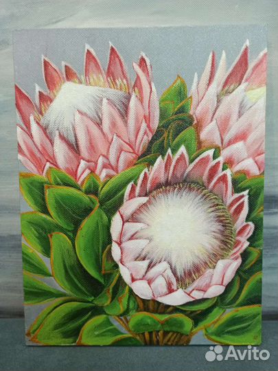 Картины акрилом. Цветы