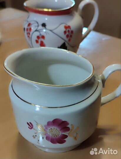 Фарфоровые молочники