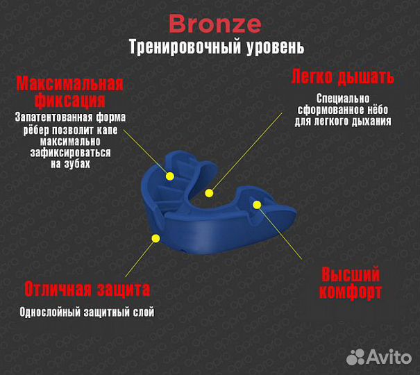 Капа Adidas Opro Bronze Gen4 Self-Fit Mouthguard