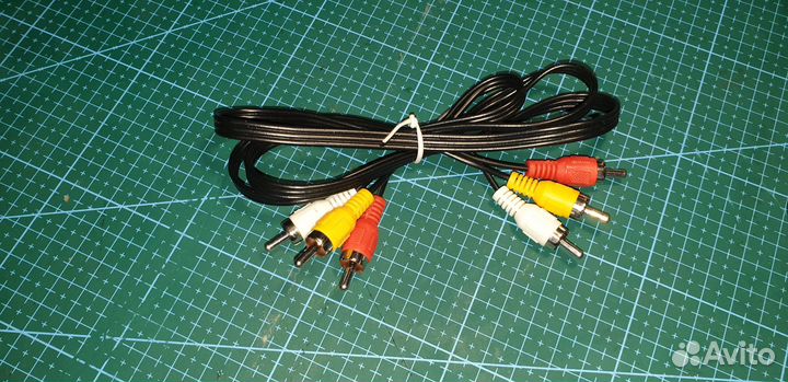 Аудио-видео кабель 3RCA-3RCA (0,9 м/1,2 м/1,4м)