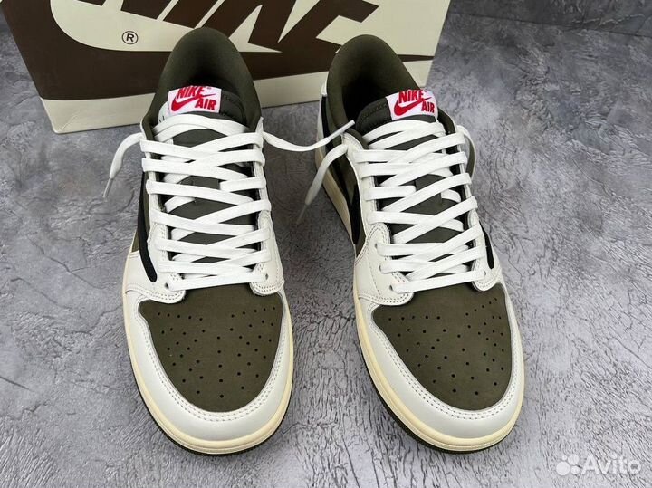 Travis Scott x Air Jordan 1 Low Golf Neutral Olive