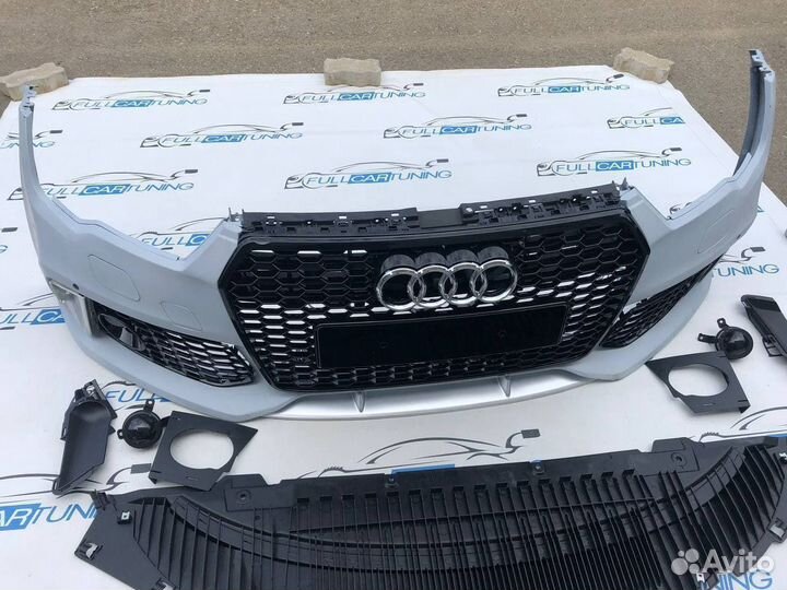 Бампер в сборе Audi A7 RS7 2014-2018 рестайлинг