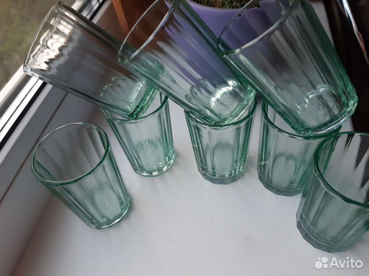 Бирюзовые гранёные СССР 100мл. За всё