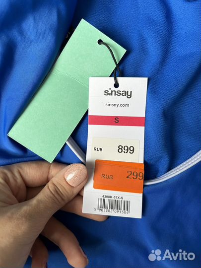 Купальник слитный новый