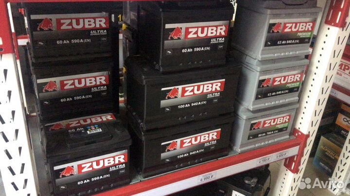 Аккумулятор Zubr 60Ah 600A прямая