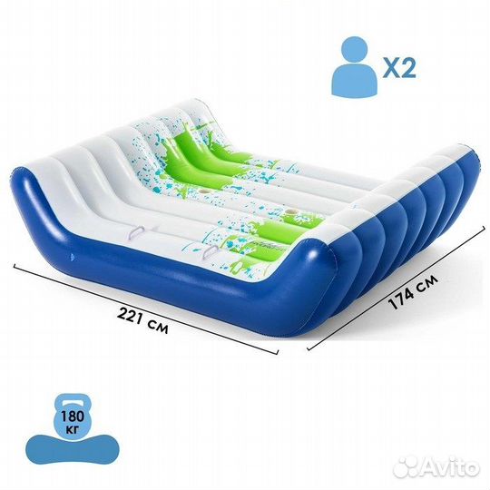 Матрас для плавания Chill Splash, 221x174 см