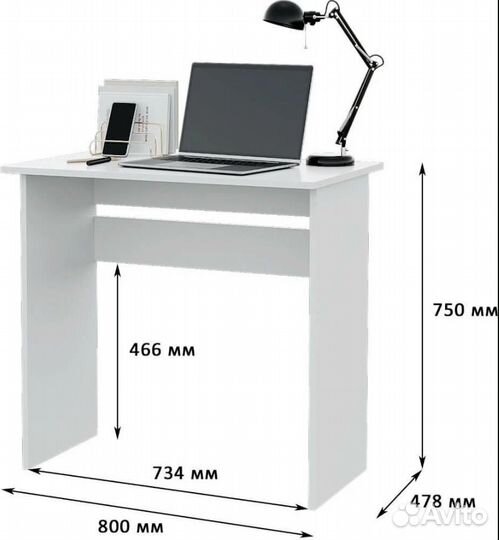 Стол письменный компьютерный парта Asti