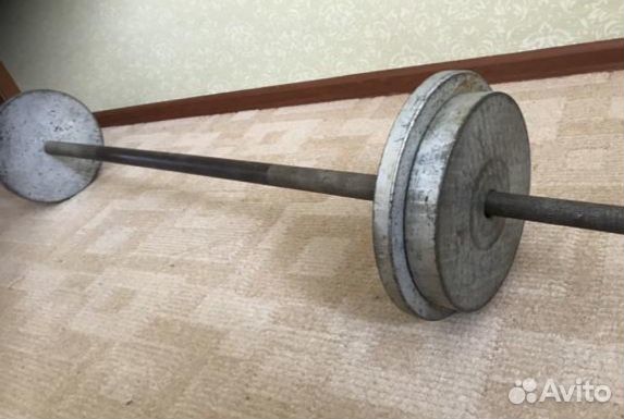 Штанга с блинами