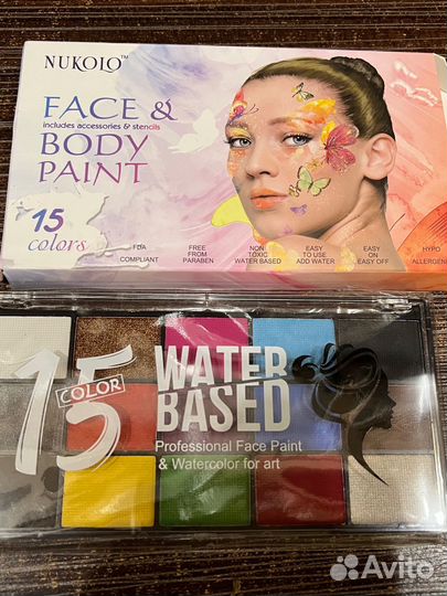 Аквагрим 15 цветов