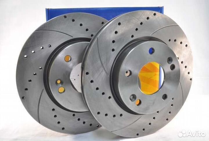 Комплект передних тормозных дисков Солярис1 Рио3