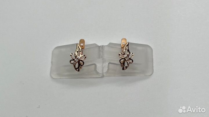 Золотые серьги 585 пробы