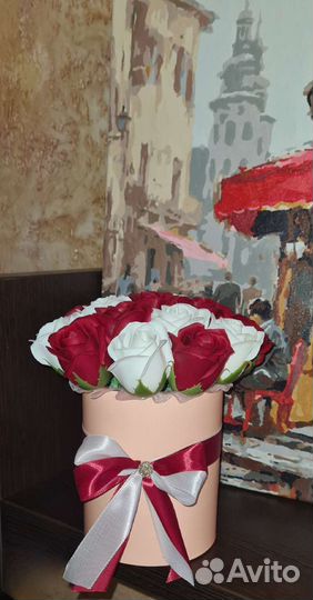 Розы из мыла