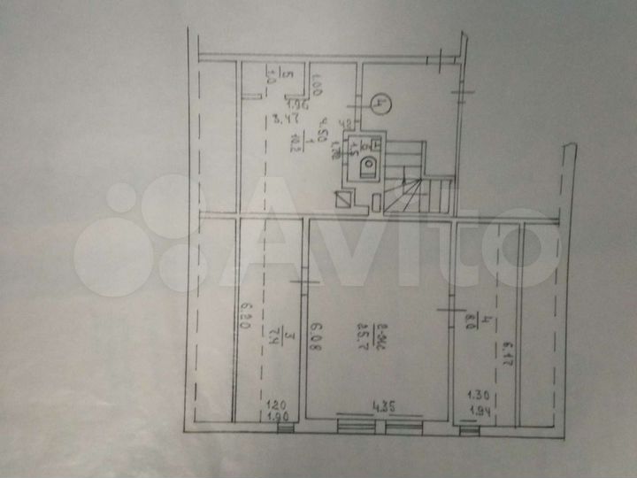 Аукцион: 3-к. квартира, 54,5 м², 2/2 эт.